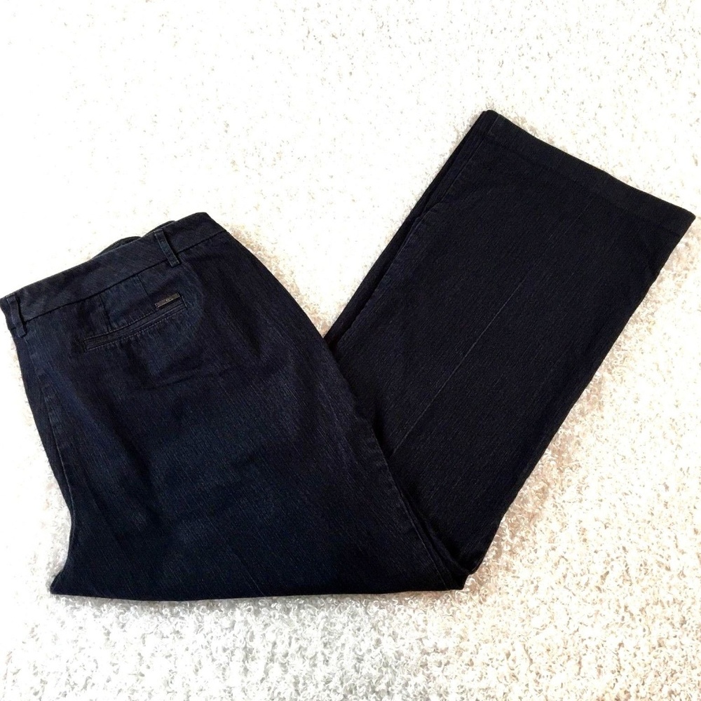 New York & Company Jeans 18 Dark Wash Flare